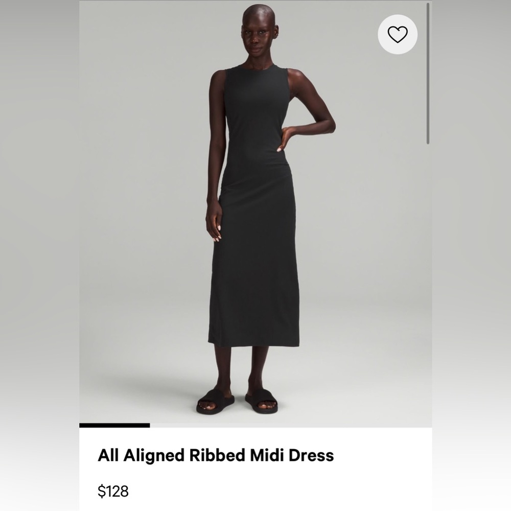 Lululemon All Aligned Ribbed Midi Dress